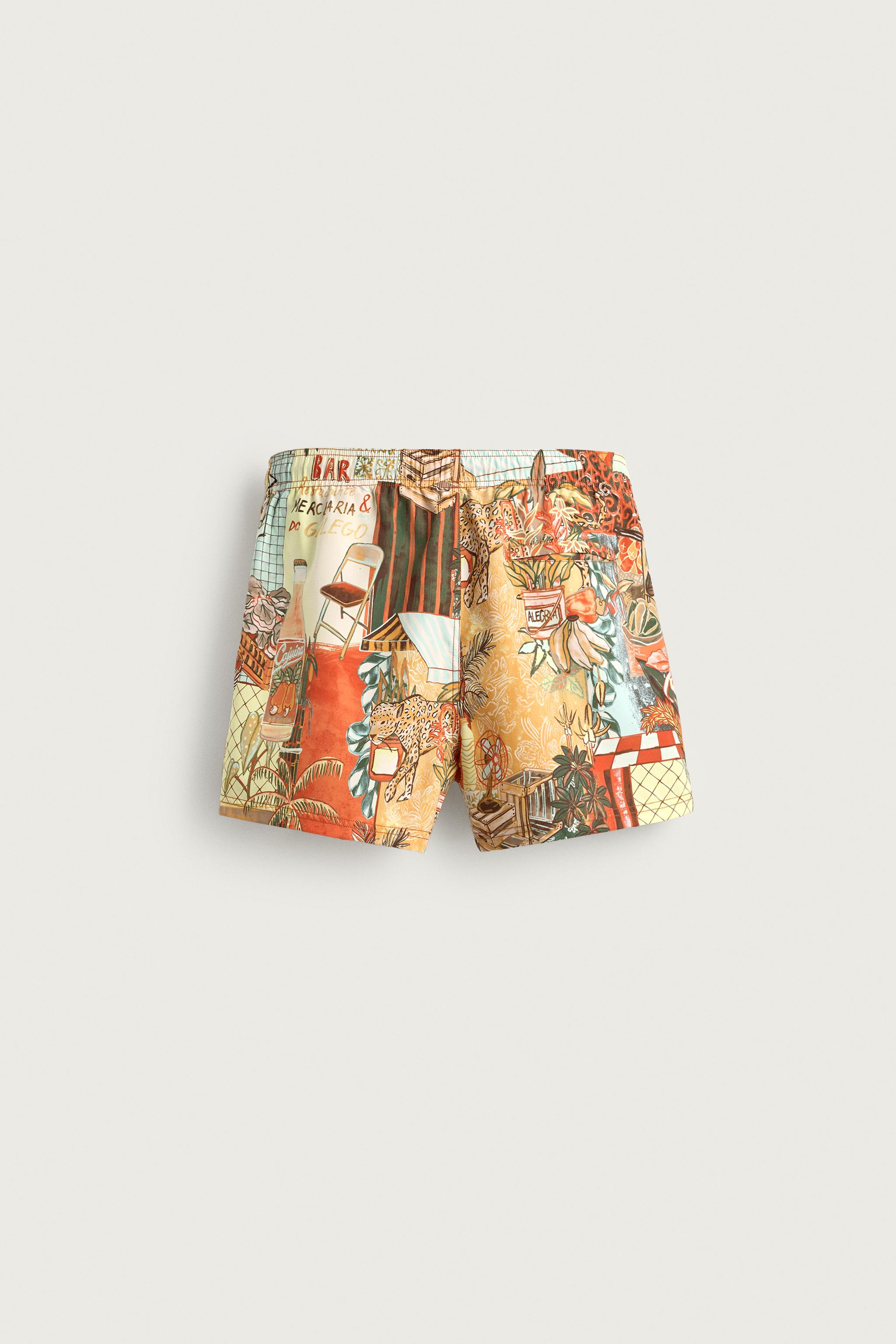 STREET PRINT SWIM TRUNKS